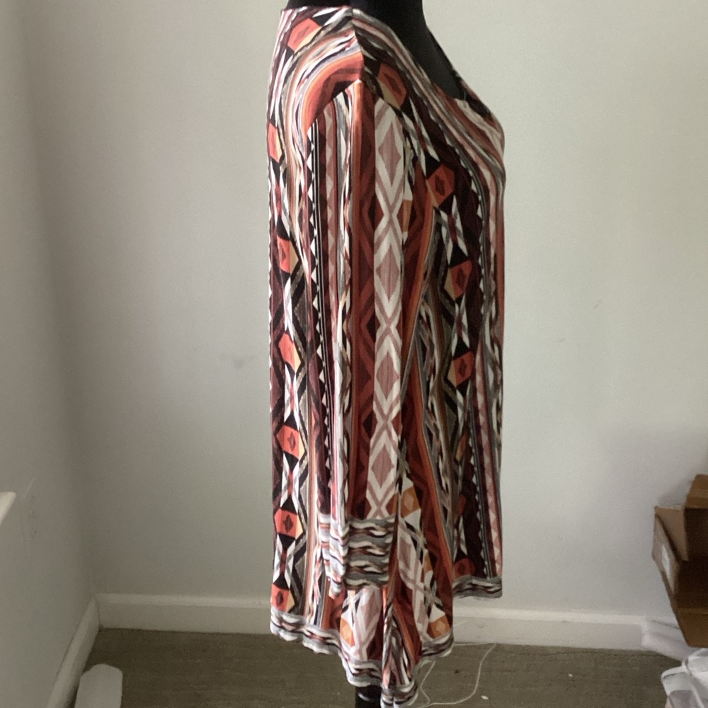 EUC Ruby Rd. Geometric Tunic - Picture 3 of 5